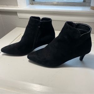 Black Suede Ankle Booties